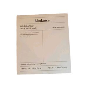 Biodance Bio-Collagen Real Deep Mask 1.19 oz x 4 sheets New in Box & Sealed 2027